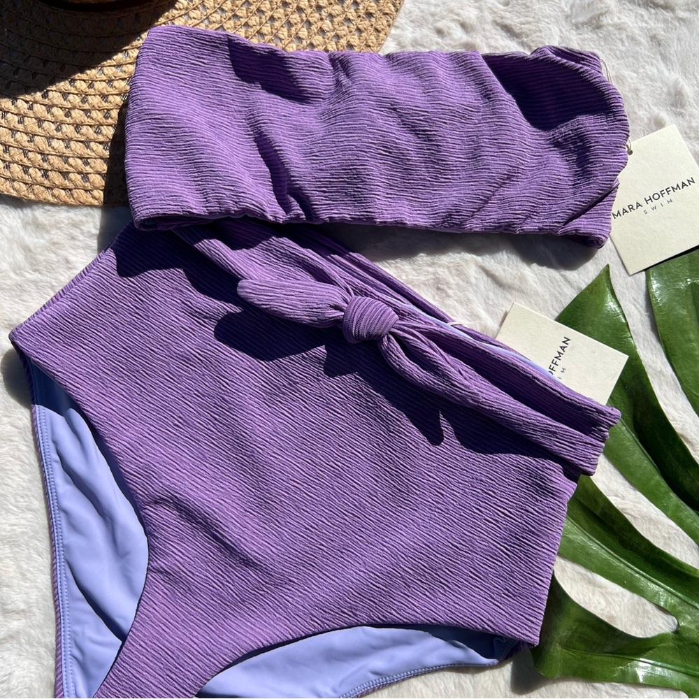 Mara Hoffman Purple Bikini Set